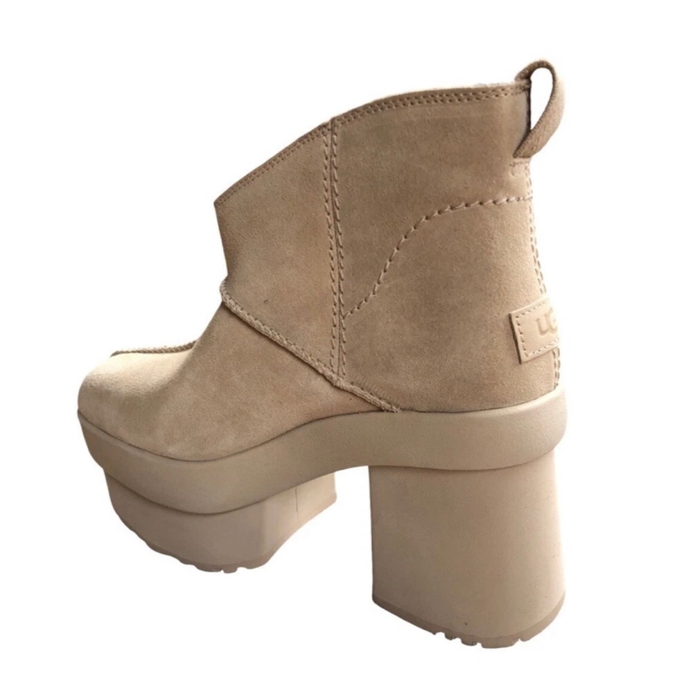 UGG Women's New Heights Platform Mini Mustard Seed, NWB Size 7.5 - Picture 6 of 9